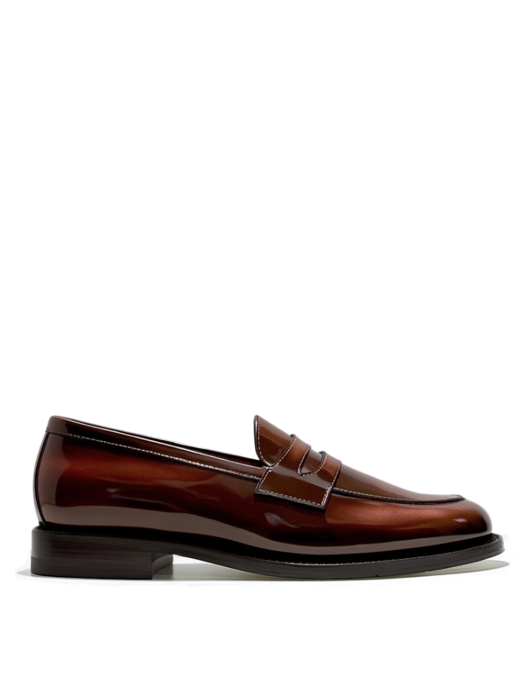 Penny Loafer charol Caramelo