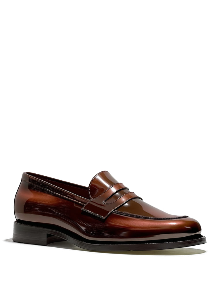 Penny Loafer charol Caramelo