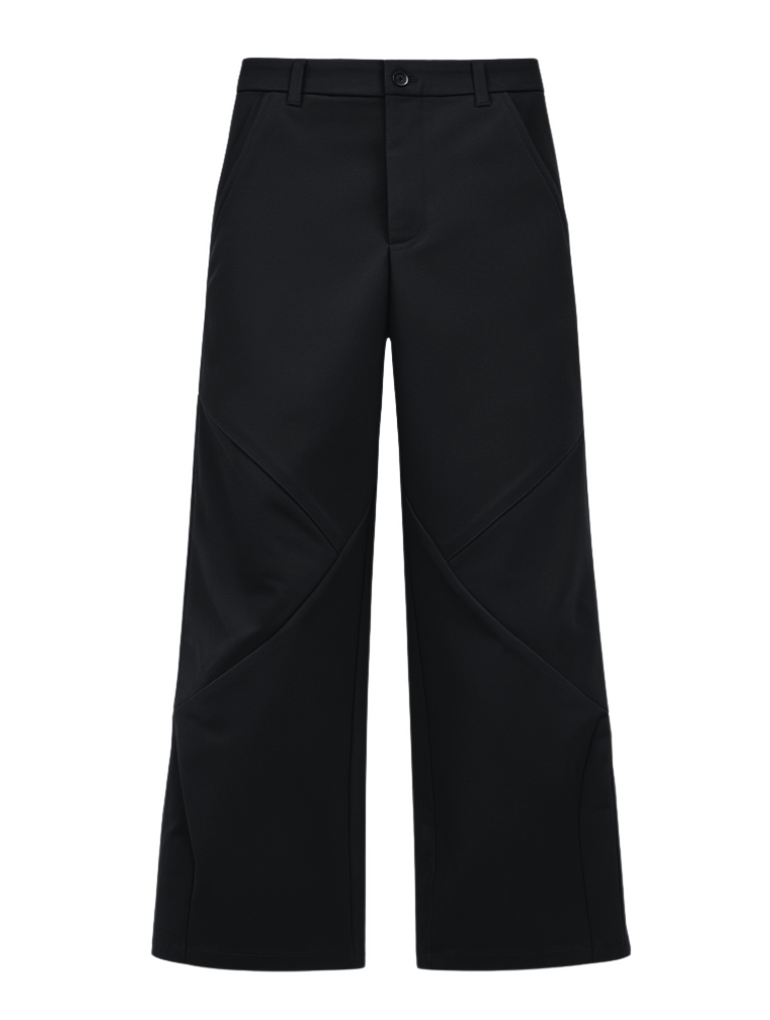 Pantalón Recto con Corte Frontal